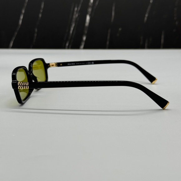 NEW MIU MIU SMU 11ZF 16K07O BLACK GREEN MU 11ZS WOMEN MU11ZS SUNGLASSES main image 4
